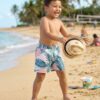 130 The Sunset Palms Kids Swim Shorts P130 مايوه نخيل الغروب للأطفال