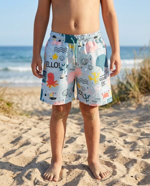 The Deep Sea Kids Swim Shorts P131 مايوه كائنات الأعماق للأطفال