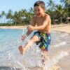132-kids The Tropical Jungle Kids Swim Shorts P132 مايوه الغابة الاستوائية للأطفال
