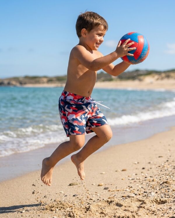 Abstract Splash Kids Swim Shorts P155 مايوه الفرشاة التجريدية للأطفال