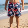 Abstract Splash Kids Swim Shorts P155 مايوه الفرشاة التجريدية للأطفال