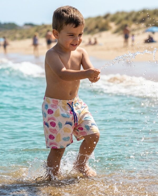 Palm Paradise Kids Swim Shorts P156 مايوه جنة النخيل للأطفال