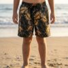 163-kids Golden Oasis Kids Swim Shorts P163 مايوه النخيل الذهبية للأطفال