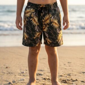Golden Oasis Kids Swim Shorts P163 مايوه النخيل الذهبية للأطفال