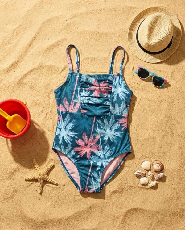 p112-girls Palm Horizon Girls Swimsuit P112 مايوه أفق النخيل للبنات