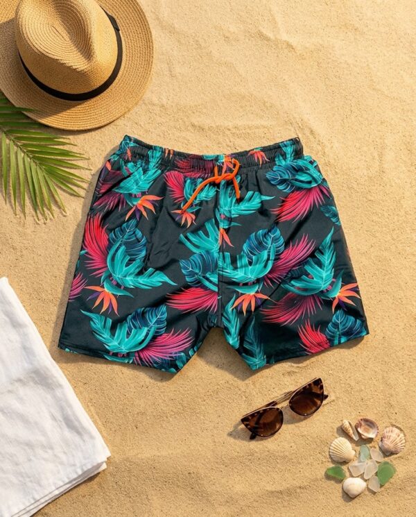 p152 Midnight Oasis SwimShorts P152 مايوه الواحة الليلية