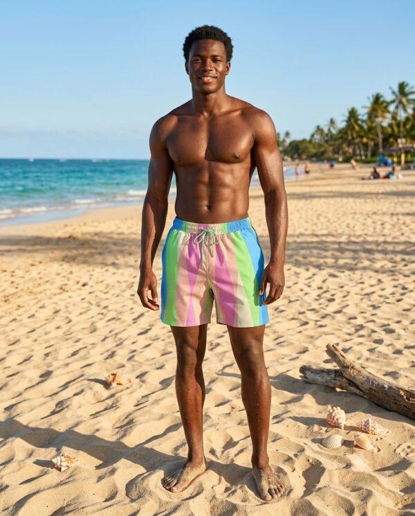 p191-2 The Sunrise Horizon SwimShorts P191 مايوه أفق الشروق