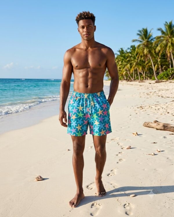 p194-2 The Starfish Serenity SwimShorts P194 مايوه نجم البحر