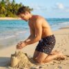 p195-3 The Festive Oasis SwimShorts P195 مايوه الواحة الاحتفالية