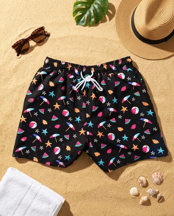 p195 The Festive Oasis SwimShorts P195 مايوه الواحة الاحتفالية