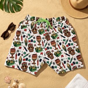p197 The Tiki Festival SwimShorts P197 مايوه مهرجان التيكي