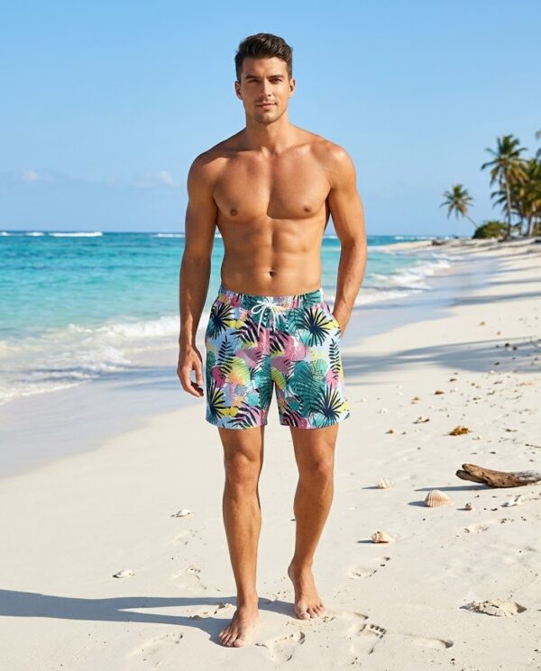 p200-2 The Paradise Leaf SwimShorts P200 مايوه ورقة الجنة