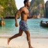 154-3 Fun Fruity Faces SwimShorts P154 مايوه وجوه الفواكه الممتعة