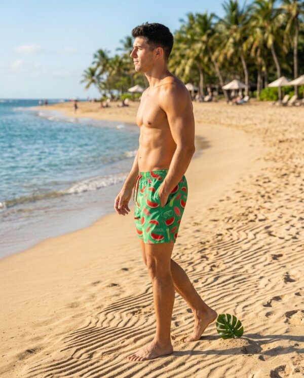 Watermelon Party SwimShorts P168  مايوه بطيخ فريش