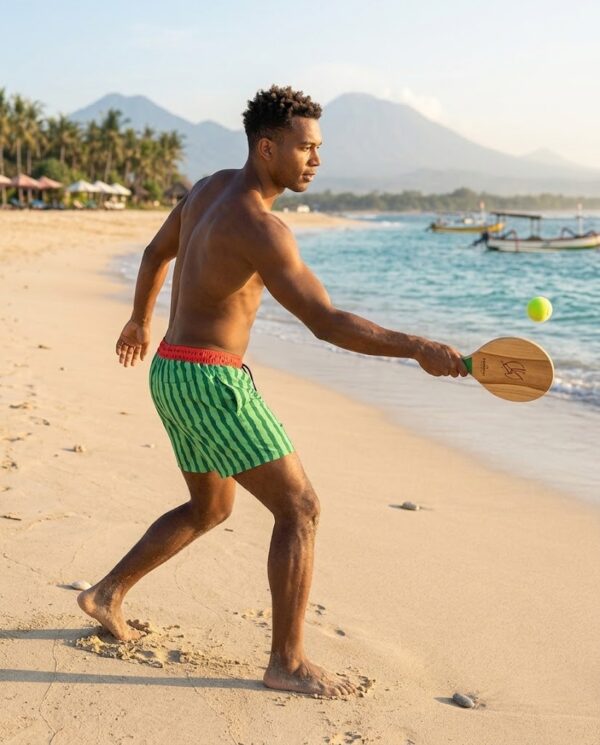 205-3 Watermelon Print SwimShorts P205 مايوه بطبعة البطيخ