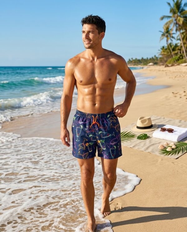 Summer Siesta SwimShorts P122  مايوه استرخاء الصيف