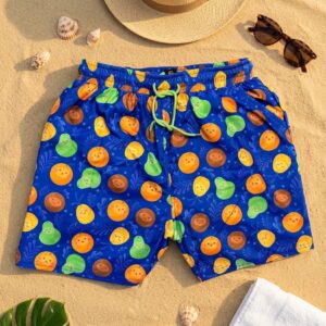 Fun Fruity Faces SwimShorts P154  مايوه وجوه الفواكه الممتعة
